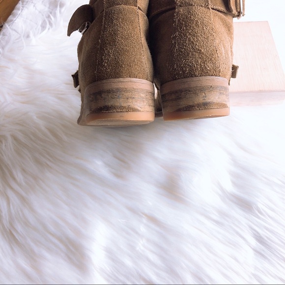 Yep girls camel suede ankle boot with buckles sz.1 - Picture 7 of 8
